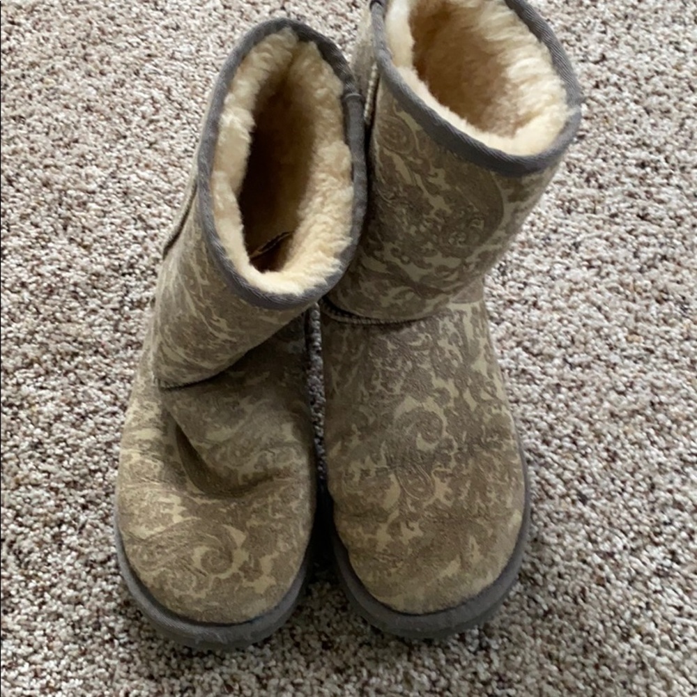Paisley gray UGG boots